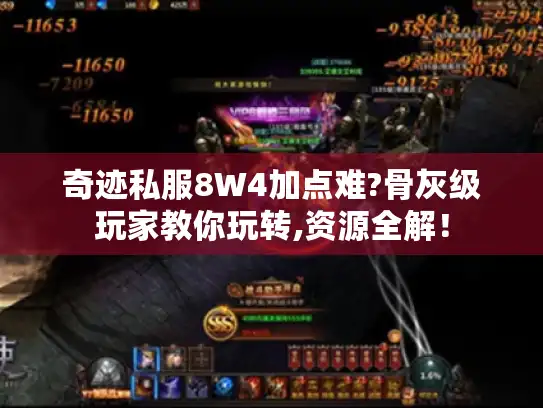 奇迹私服8W4加点难?骨灰级玩家教你玩转,资源全解！