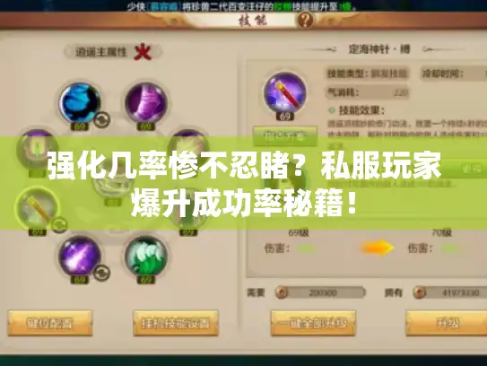 强化几率惨不忍睹？私服玩家爆升成功率秘籍！