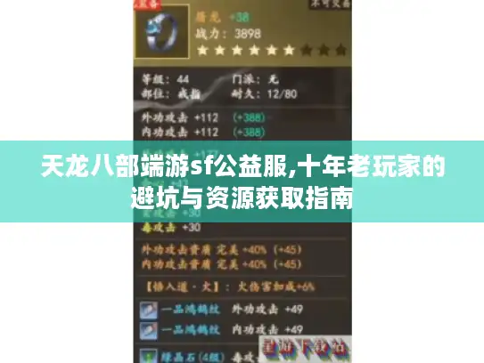 天龙八部端游sf公益服,十年老玩家的避坑与资源获取指南