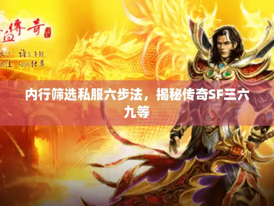内行筛选私服六步法，揭秘传奇SF三六九等