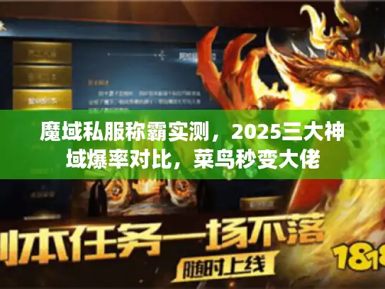 魔域私服称霸实测,2025三大神域爆率对比,菜鸟秒变大佬 魔域私服称霸实测,2025三大神域爆率对比,菜鸟秒变大佬