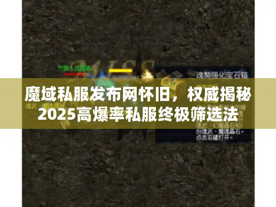 魔域私服发布网怀旧，权威揭秘2025高爆率私服终极筛选法