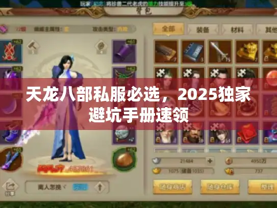 天龙八部私服必选，2025独家避坑手册速领