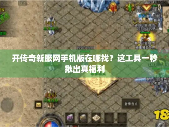 开传奇新服网手机版在哪找？这工具一秒揪出真福利