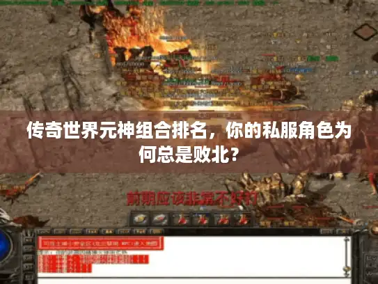 传奇世界元神组合排名,你的私服角色为何总是败北? 传奇世界元神组合排名,你的私服角色为何总是败北?