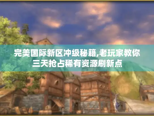完美国际新区冲级秘籍,老玩家教你三天抢占稀有资源刷新点