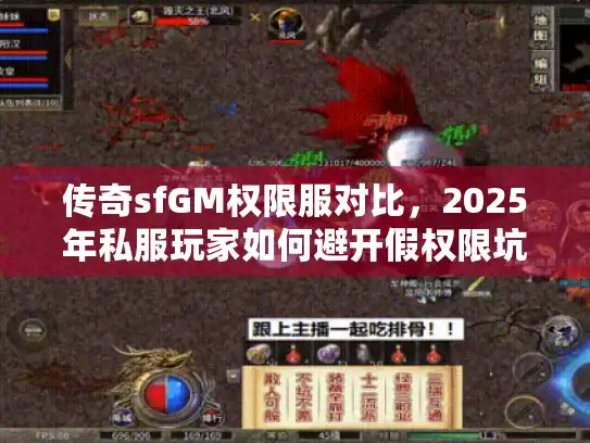 传奇sfGM权限服对比，2025年私服玩家如何避开假权限坑？