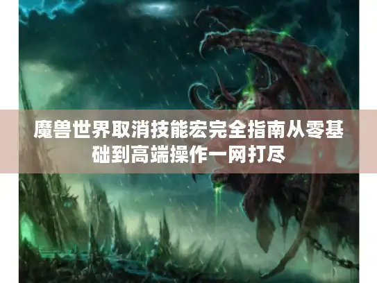 魔兽世界取消技能宏完全指南从零基础到高端操作一网打尽