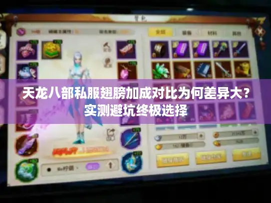 天龙八部私服翅膀加成对比为何差异大？实测避坑终极选择