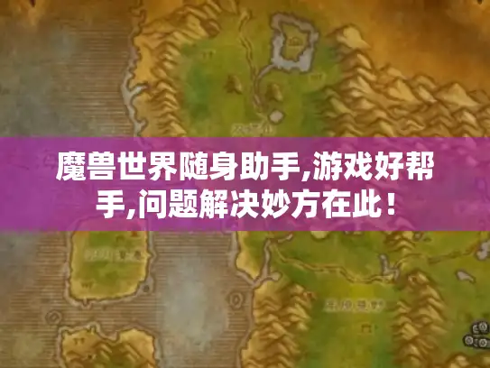 魔兽世界随身助手,游戏好帮手,问题解决妙方在此！