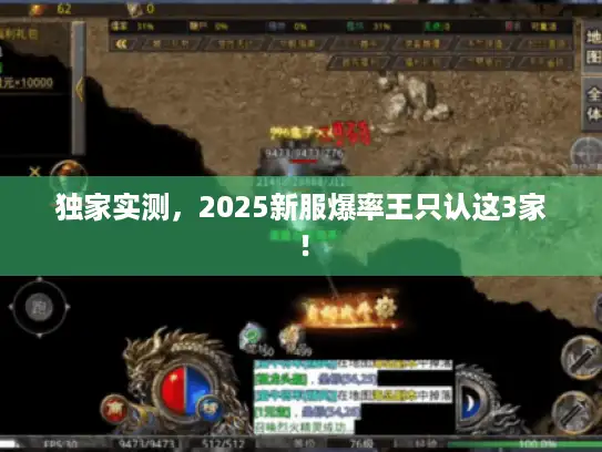 独家实测，2025新服爆率王只认这3家！