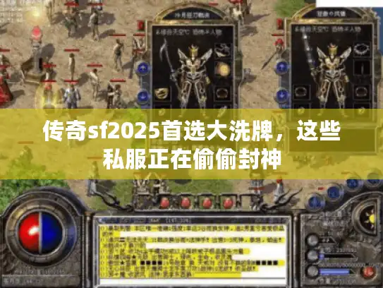 传奇sf2025首选大洗牌，这些私服正在偷偷封神