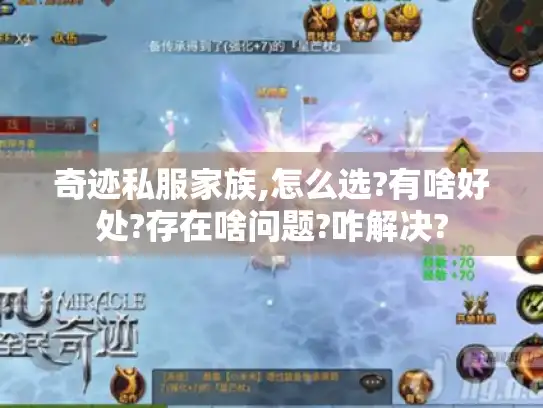 奇迹私服家族,怎么选?有啥好处?存在啥问题?咋解决?