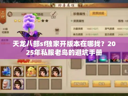 天龙八部sf独家开版本在哪找？2025年私服老鸟的避坑手册
