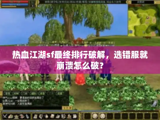 热血江湖sf最终排行破解,选错服就崩溃怎么破? 热血江湖sf最终排行破解,选错服就崩溃怎么破?