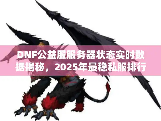 DNF公益服服务器状态实时数据揭秘，2025年最稳私服排行榜