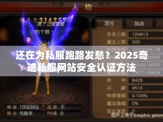 还在为私服跑路发愁？2025奇迹私服网站安全认证方法