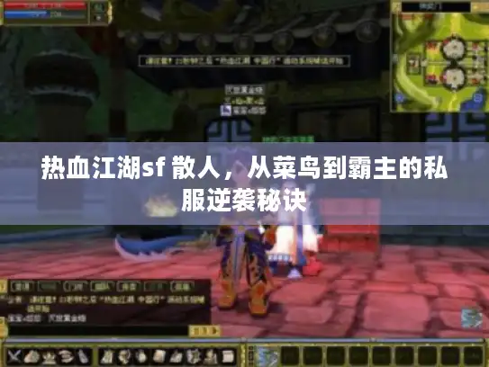 热血江湖sf 散人，从菜鸟到霸主的私服逆袭秘诀