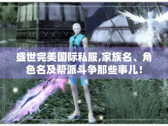 盛世完美国际私服,家族名、角色名及帮派斗争那些事儿！