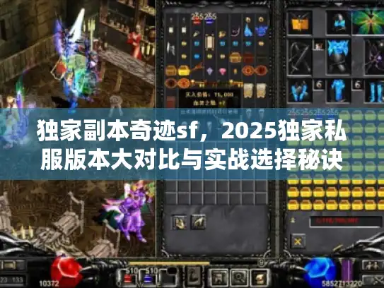 独家副本奇迹sf，2025独家私服版本大对比与实战选择秘诀