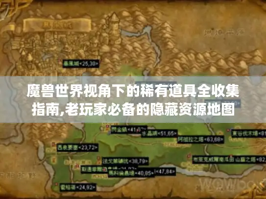 魔兽世界视角下的稀有道具全收集指南,老玩家必备的隐藏资源地图