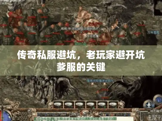 传奇私服避坑，老玩家避开坑爹服的关键