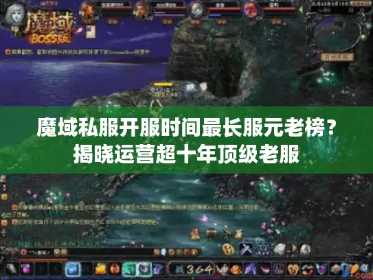 魔域私服开服时间最长服元老榜？揭晓运营超十年顶级老服
