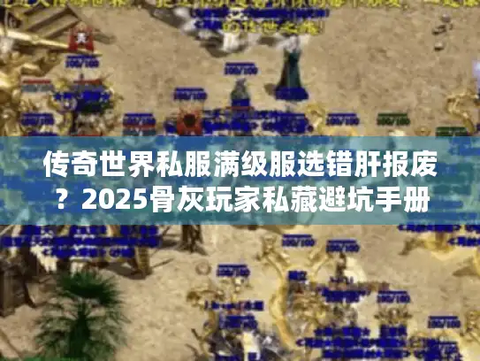传奇世界私服满级服选错肝报废？2025骨灰玩家私藏避坑手册