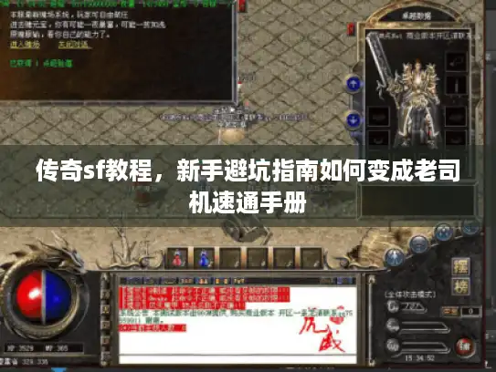 传奇sf教程，新手避坑指南如何变成老司机速通手册