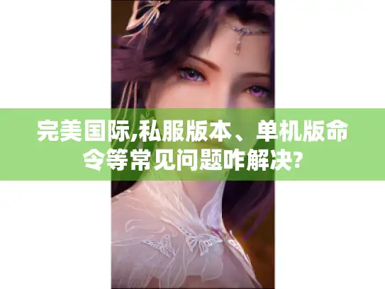完美国际,私服版本、单机版命令等常见问题咋解决?