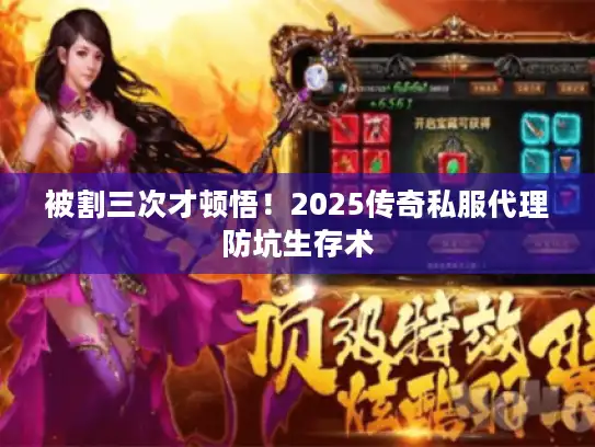 被割三次才顿悟！2025传奇私服代理防坑生存术