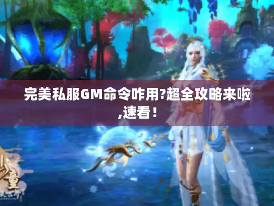 完美私服GM命令咋用?超全攻略来啦,速看！