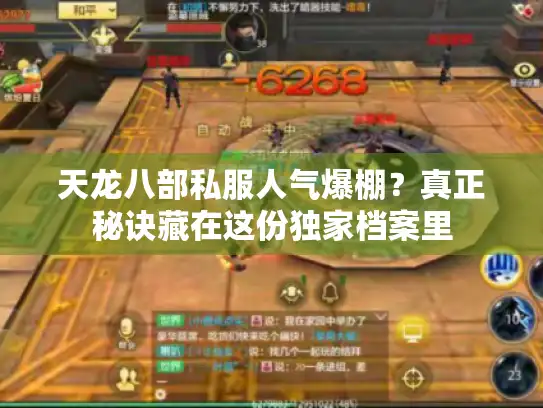 天龙八部私服人气爆棚？真正秘诀藏在这份独家档案里