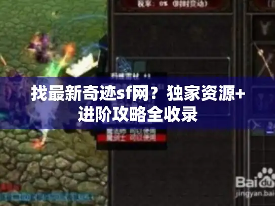 找最新奇迹sf网？独家资源+进阶攻略全收录