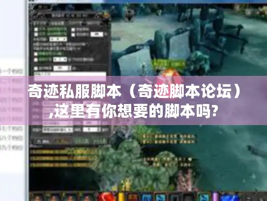 奇迹私服脚本（奇迹脚本论坛）,这里有你想要的脚本吗?
