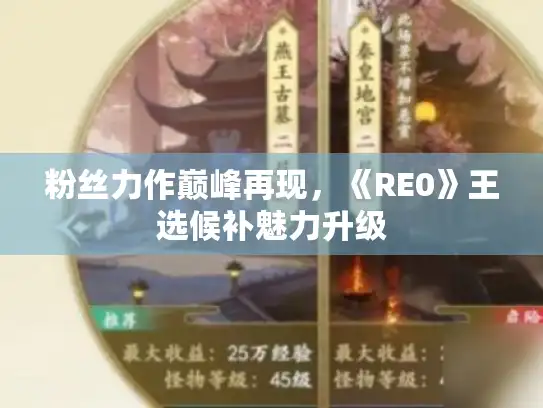粉丝力作巅峰再现，《RE0》王选候补魅力升级