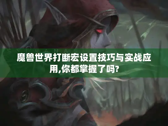 魔兽世界打断宏设置技巧与实战应用,你都掌握了吗?