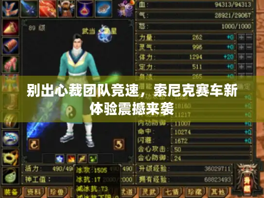 别出心裁团队竞速，索尼克赛车新体验震撼来袭