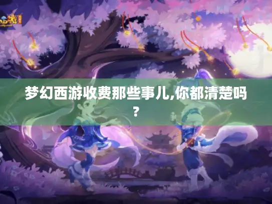 梦幻西游收费那些事儿,你都清楚吗?