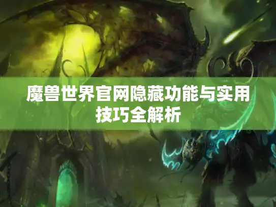 魔兽世界官网隐藏功能与实用技巧全解析