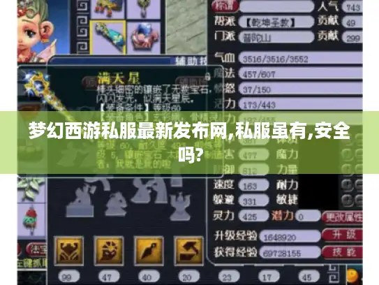 梦幻西游私服最新发布网,私服虽有,安全吗?
