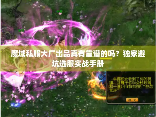 魔域私服大厂出品真有靠谱的吗？独家避坑选服实战手册