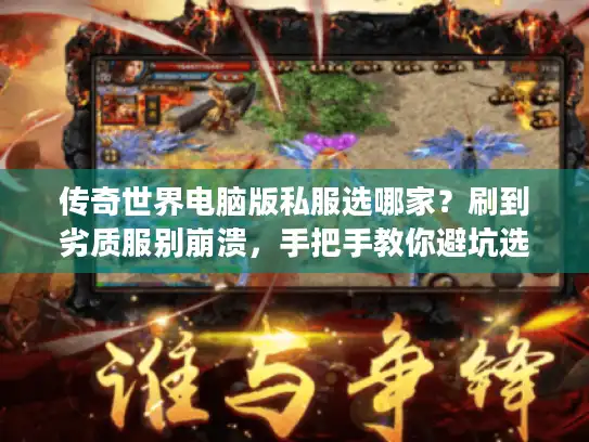 传奇世界电脑版私服选哪家？刷到劣质服别崩溃，手把手教你避坑选服法