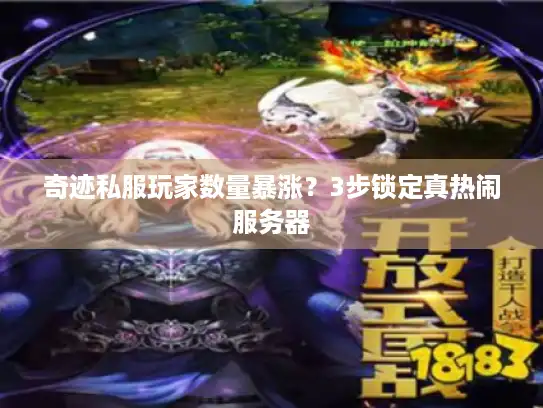 奇迹私服玩家数量暴涨？3步锁定真热闹服务器