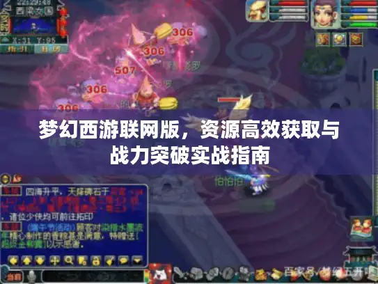 梦幻西游联网版，资源高效获取与战力突破实战指南