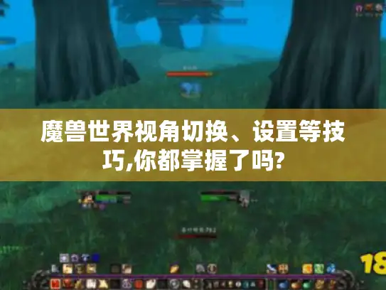 魔兽世界视角切换、设置等技巧,你都掌握了吗?
