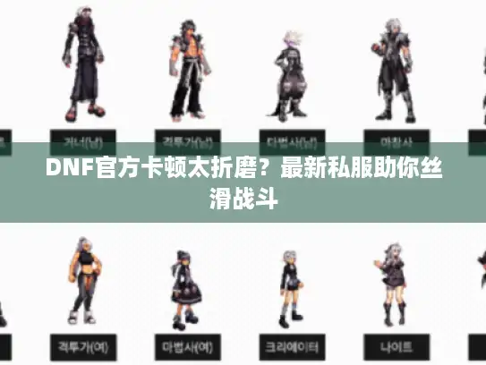 DNF官方卡顿太折磨？最新私服助你丝滑战斗