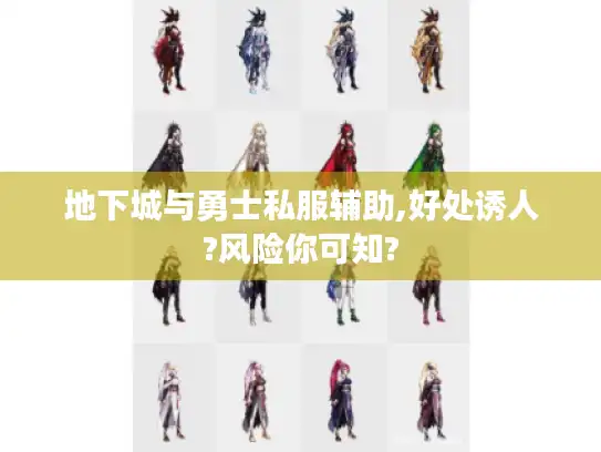 地下城与勇士私服辅助,好处诱人?风险你可知?
