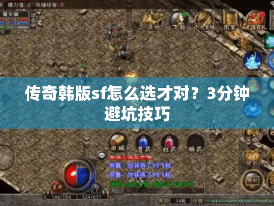 传奇韩版sf怎么选才对？3分钟避坑技巧