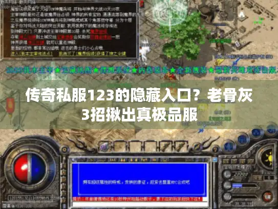 传奇私服123的隐藏入口？老骨灰3招揪出真极品服